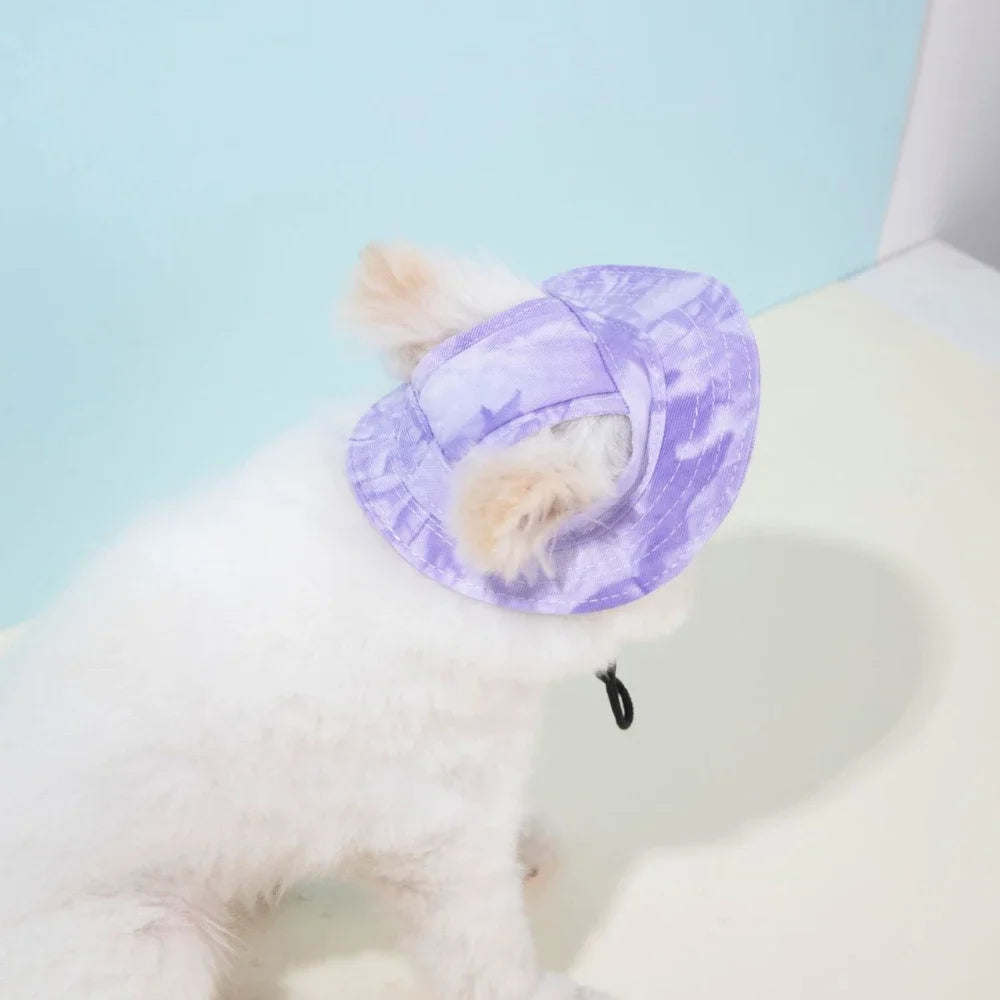 Pet Baseball Cap with Ear Holes