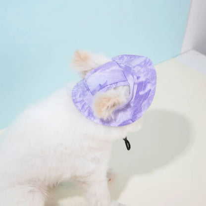 Pet Baseball Cap with Ear Holes