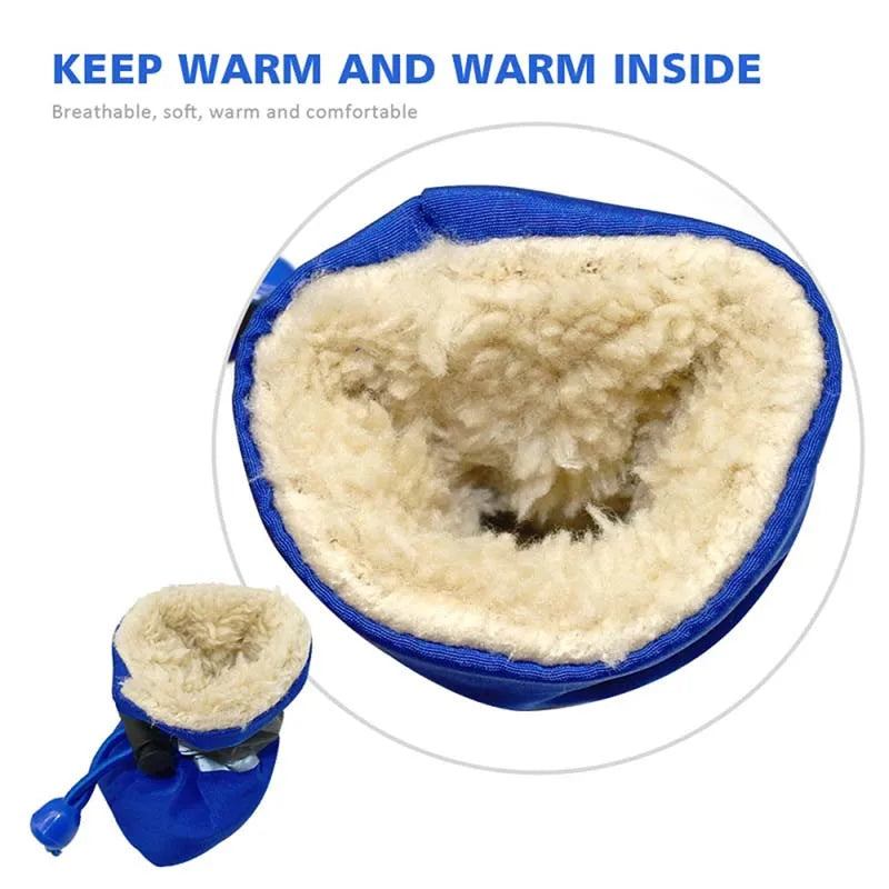 Soft-Sole Winter Puppy Booties (Set of 4)