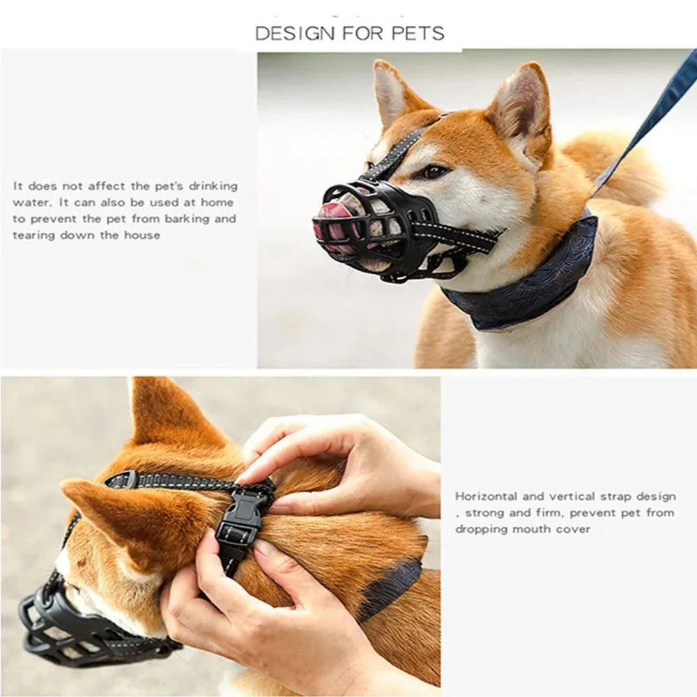 Breathable Silicone Dog Muzzle