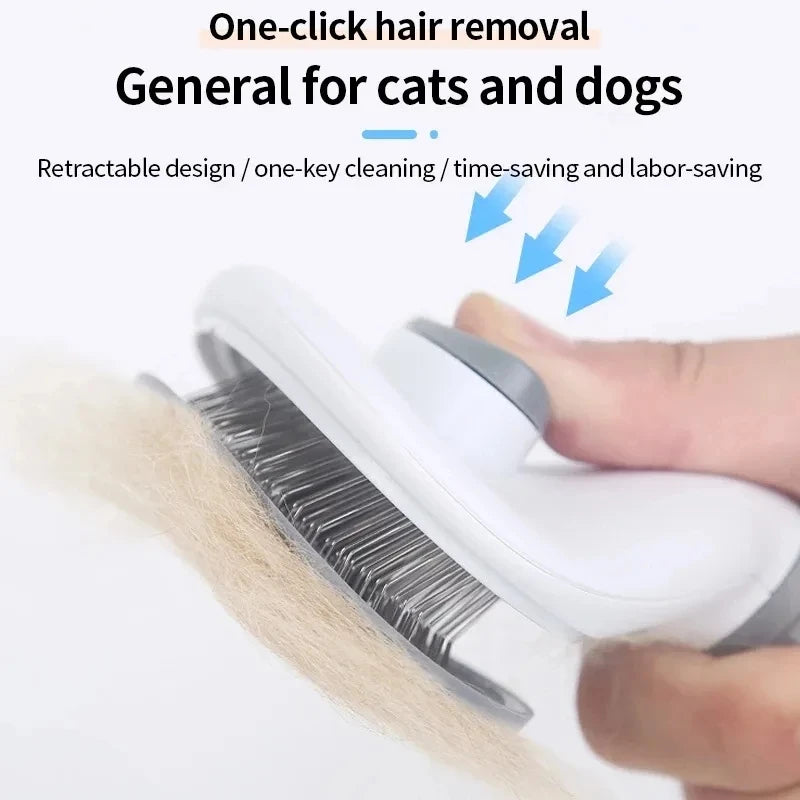 Self-Cleaning Slicker Brush for Cats & Dogs
