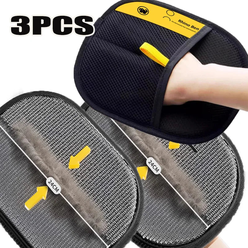 Double-Sided Pet Hair Cleaning Gloves