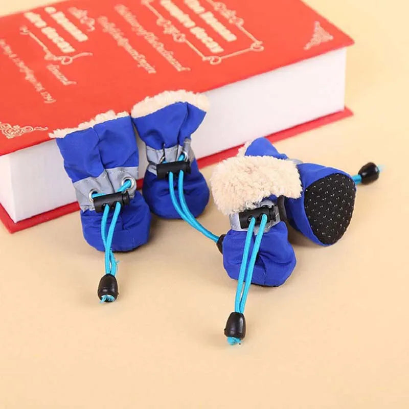 Soft-Sole Winter Puppy Booties (Set of 4)