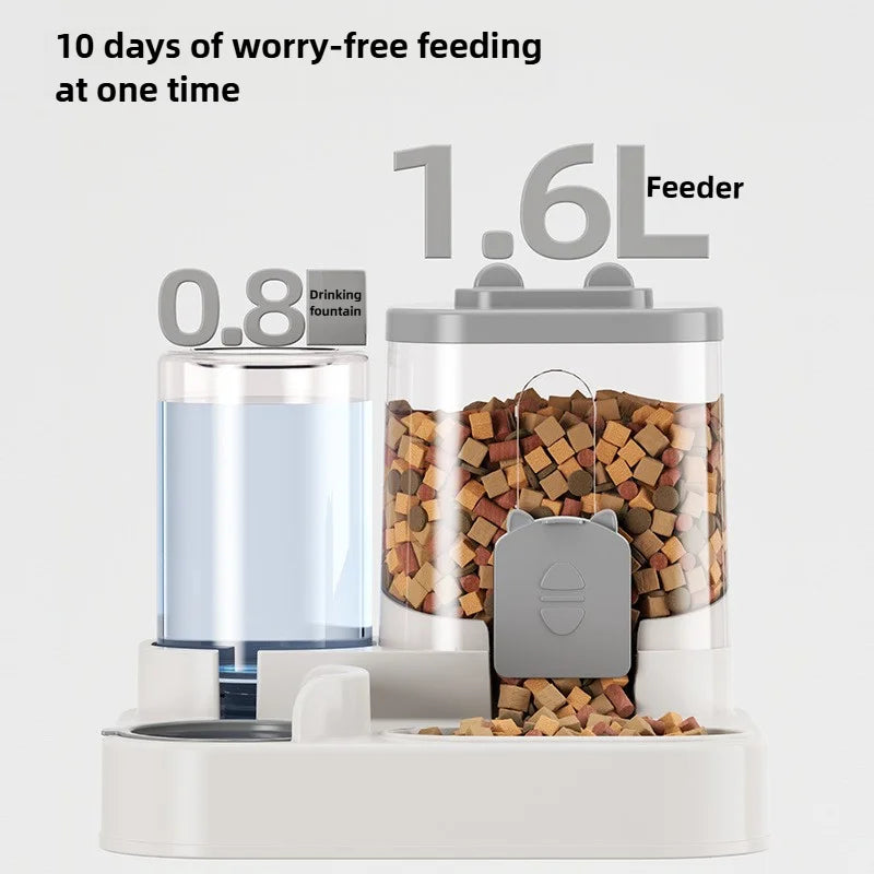 Automatic Cat & Dog Feeder with Water Fountain