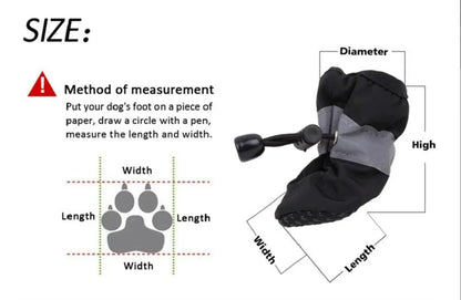 Waterproof Anti-Slip Dog Boots (Set of 4)