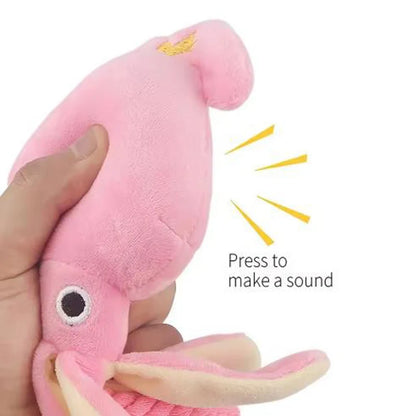 Squeaky Cotton Rope Octopus Chew Toy