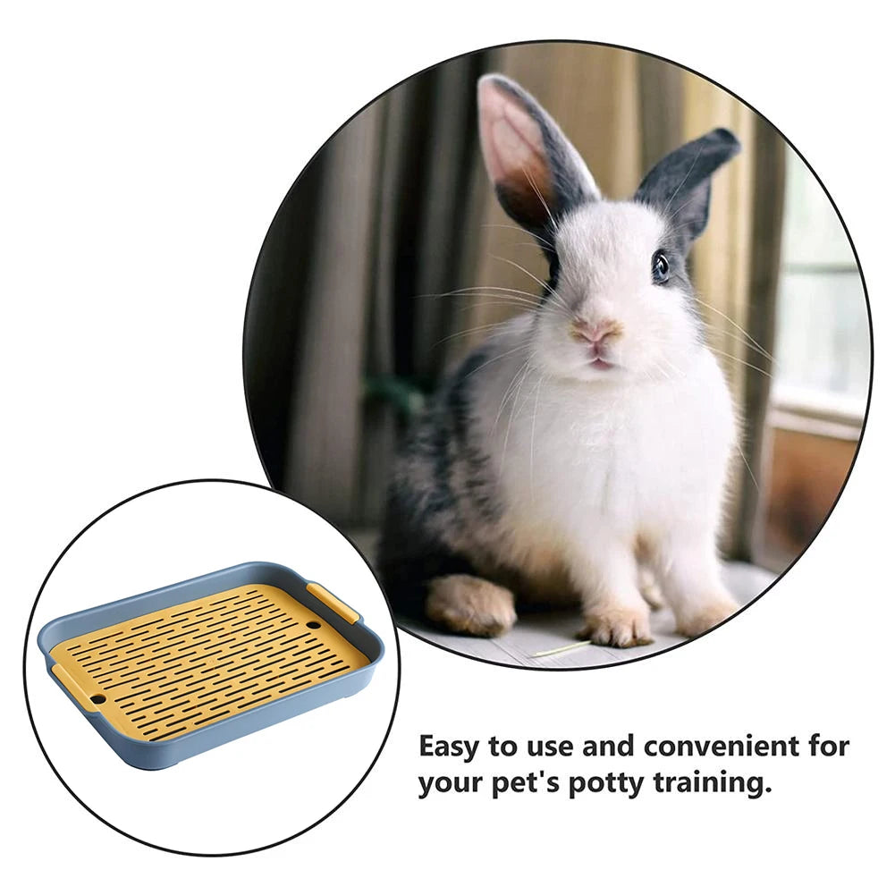 Corner Litter Box for Small Pets & Rabbits