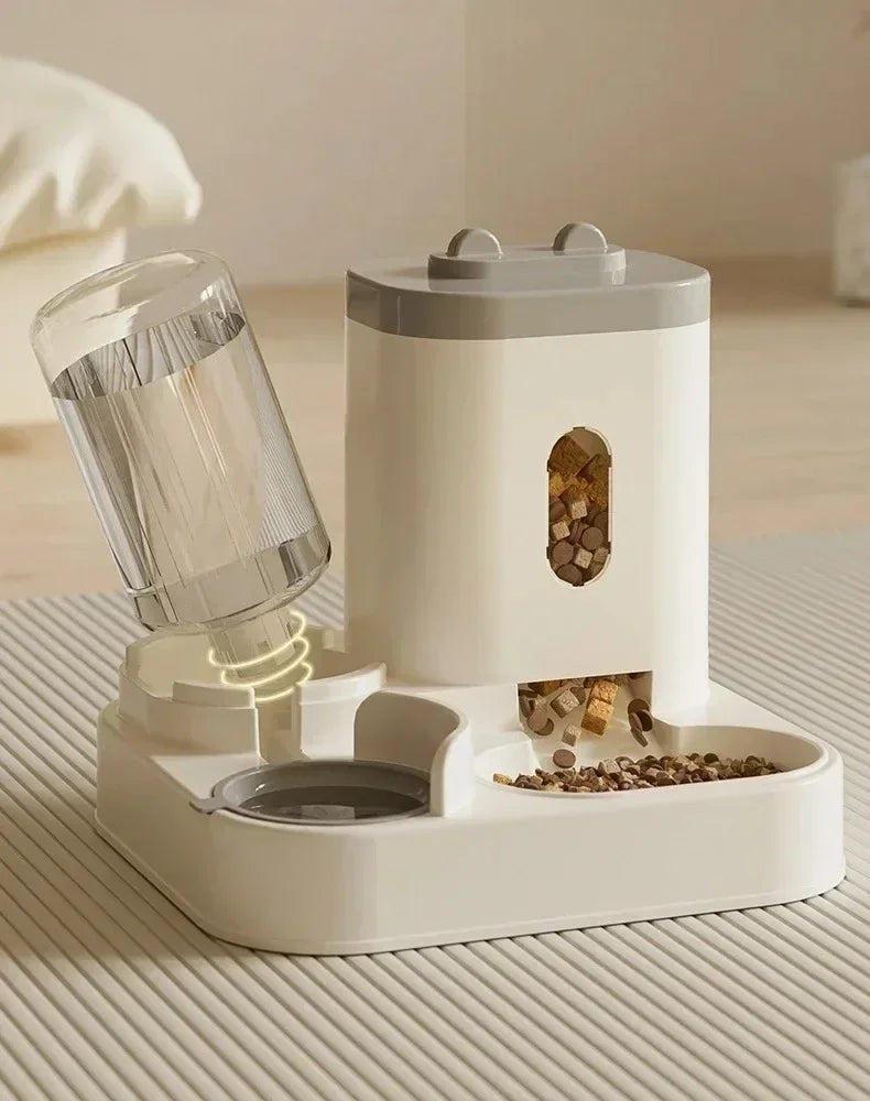 Large-Capacity Pet Feeder & Water Dispenser Set