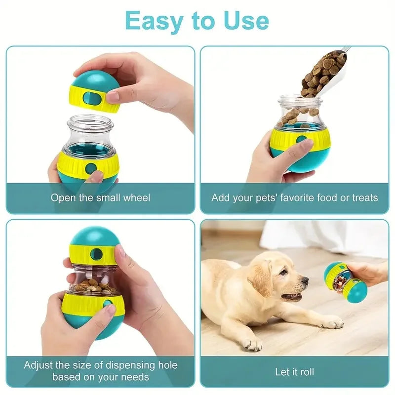 Interactive Treat Dispenser Dog Toy