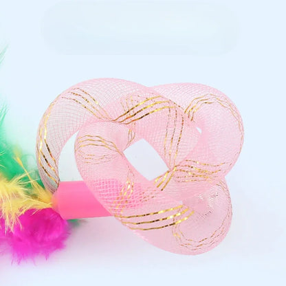 Pet Cat Toy String Tubing with Feather Spring Elastic Toy Pet Supplies Cat Toys Interactive Игрушки Для Кошек Feather Toys
