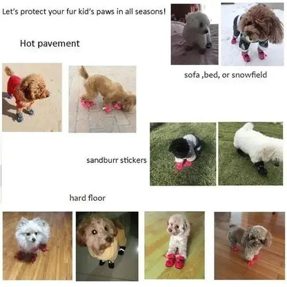 Waterproof Anti-Slip Dog Boots (Set of 4)