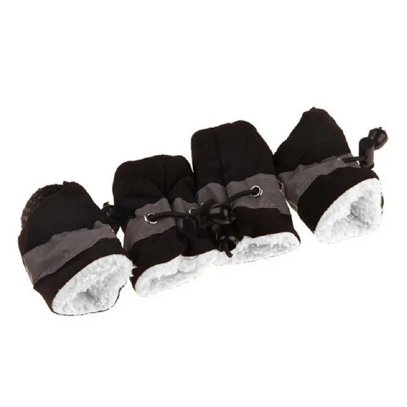 Soft-Sole Winter Puppy Booties (Set of 4)
