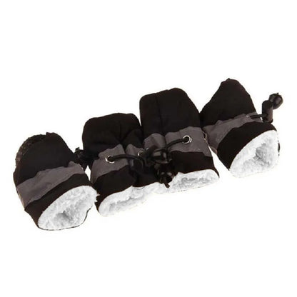Soft-Sole Winter Puppy Booties (Set of 4)