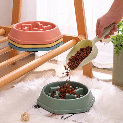 Anti-Choke Slow Feeder Bowl for Cats & Dogs