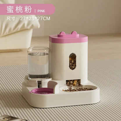 Large-Capacity Pet Feeder & Water Dispenser Set