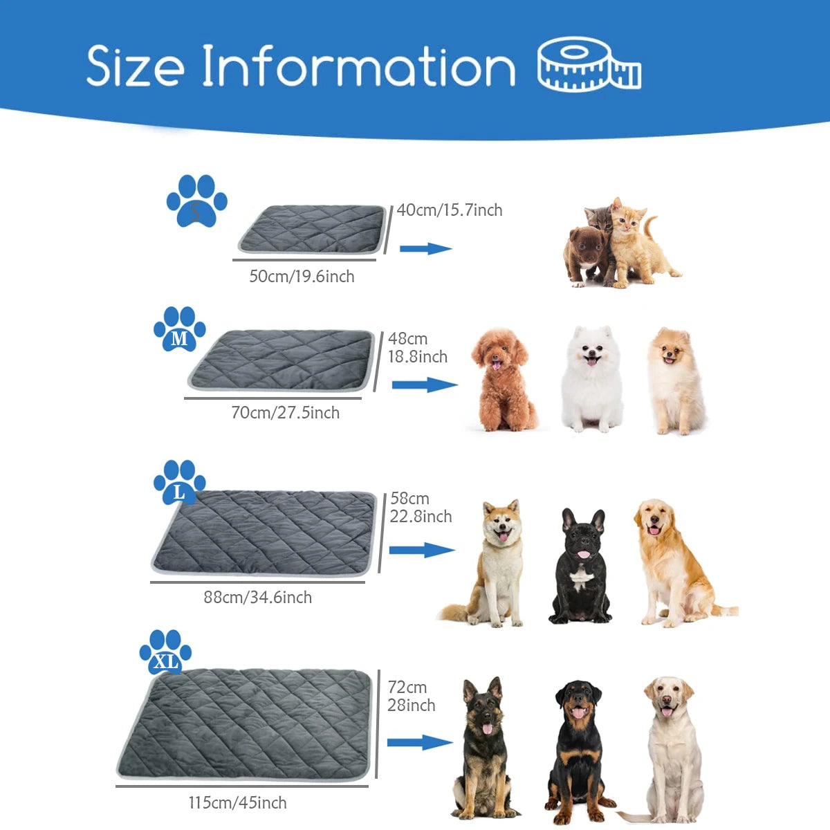 Self-Heating Thermal Pet Mat