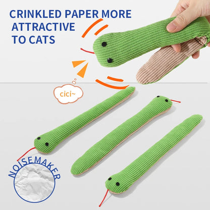 Plush Snake Kicker Toy for Cats & Dogs