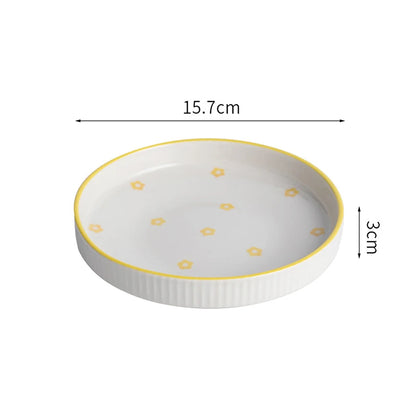 Ceramic Pet Cat Bowl Pet Drinking Water Feeding Bowl Ceramics Cat Food Dog Food Utensils Cat Dog Pet Supplies Accessories