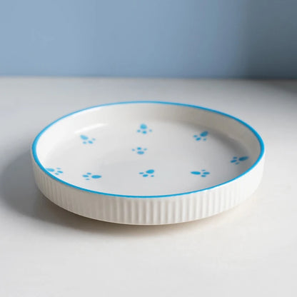 Ceramic Pet Cat Bowl Pet Drinking Water Feeding Bowl Ceramics Cat Food Dog Food Utensils Cat Dog Pet Supplies Accessories