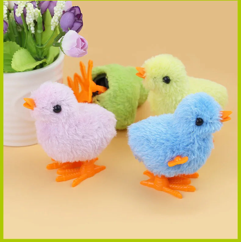 Wind-Up Hopping Chick Cat Toy