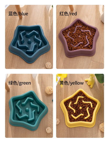 Anti-Choke Slow Feeder Bowl for Cats & Dogs