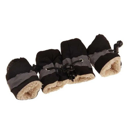 Soft-Sole Winter Puppy Booties (Set of 4)
