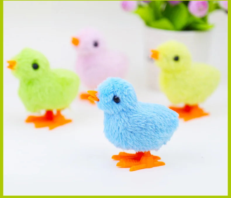 Wind-Up Hopping Chick Cat Toy
