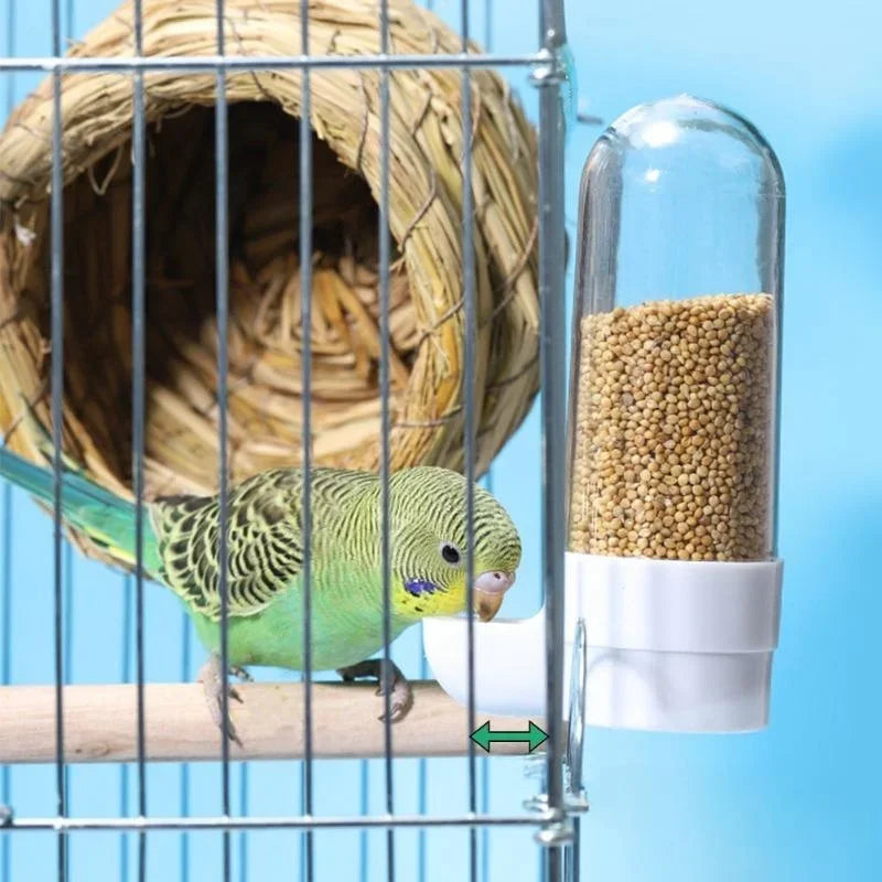 Hanging Cage Feeder & Water Dispenser for Birds & Small Pets