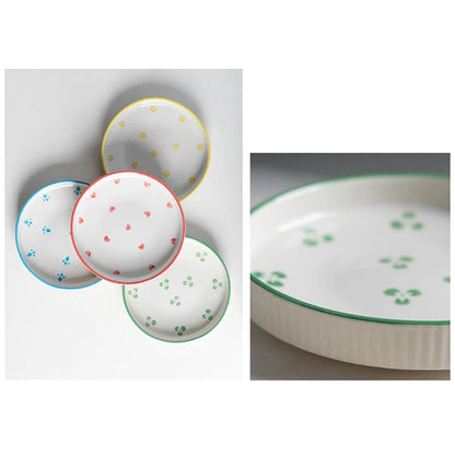 Ceramic Pet Cat Bowl Pet Drinking Water Feeding Bowl Ceramics Cat Food Dog Food Utensils Cat Dog Pet Supplies Accessories