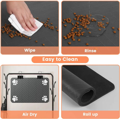 Absorbent Quick-Dry Pet Feeding Mat