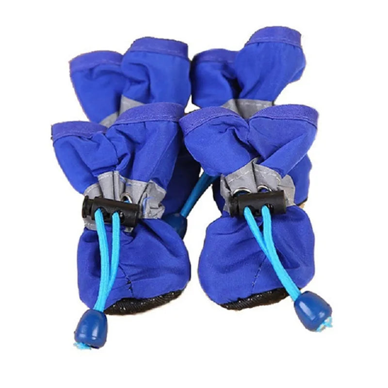 PU Rain Boots for Small Dogs & Cats (Set of 4)
