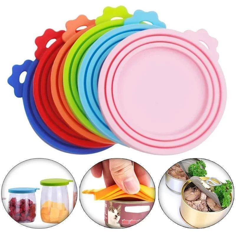 3-in-1 Silicone Pet Food Can Lid