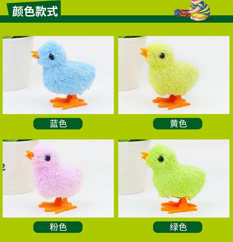 Wind-Up Hopping Chick Cat Toy