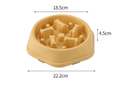 Anti-Choke Slow Feeder Bowl for Cats & Dogs
