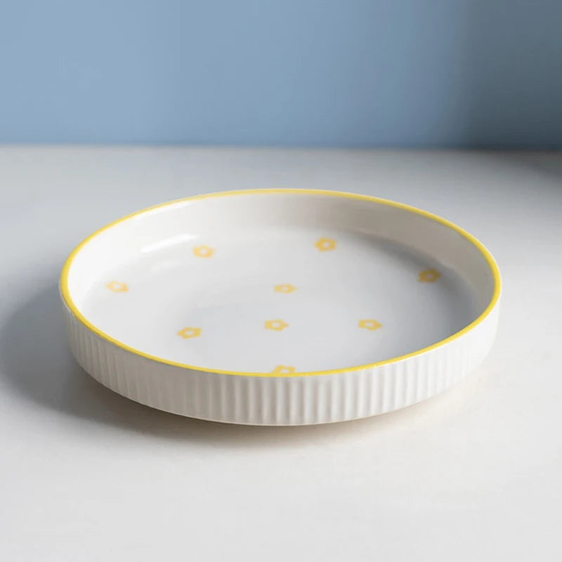 Ceramic Pet Cat Bowl Pet Drinking Water Feeding Bowl Ceramics Cat Food Dog Food Utensils Cat Dog Pet Supplies Accessories