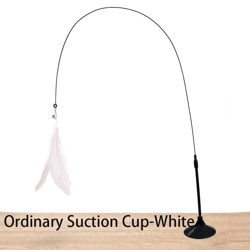 Suction Cup Feather Wand Cat Toy