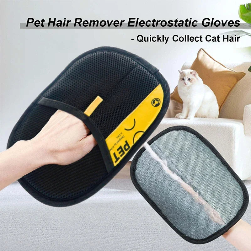 2-in-1 Pet Hair Remover Glove & Lint Roller