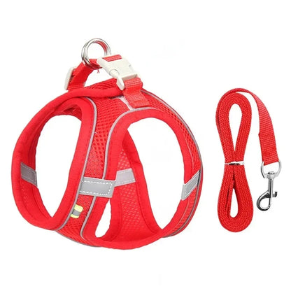 Breathable Mesh Harness Vest for Small Dogs & Cats