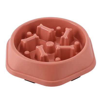 Anti-Choke Slow Feeder Bowl for Cats & Dogs