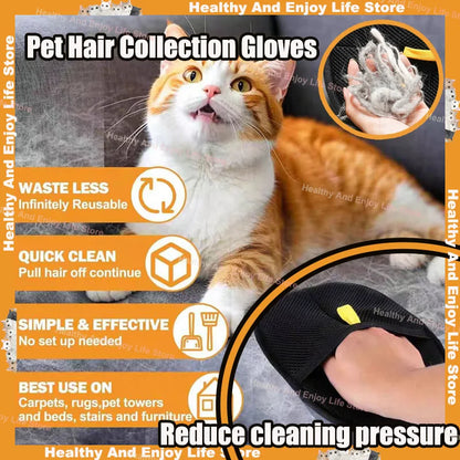Double-Sided Pet Hair Cleaning Gloves