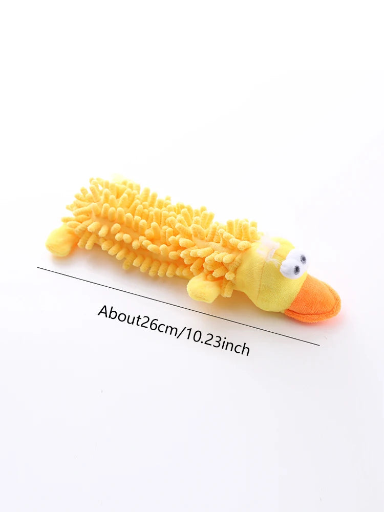 Shaggy Plush Squeaky Toy (Frog & Hippo)