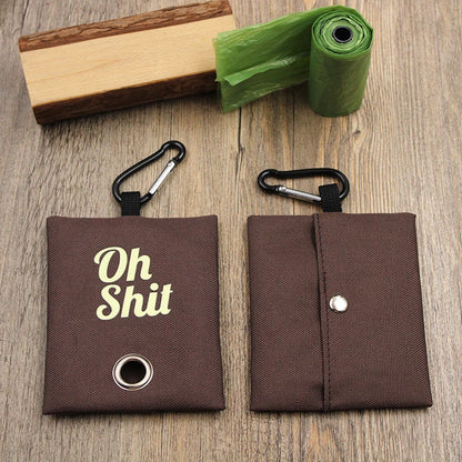 Canvas Poop Bag Dispenser Pouch
