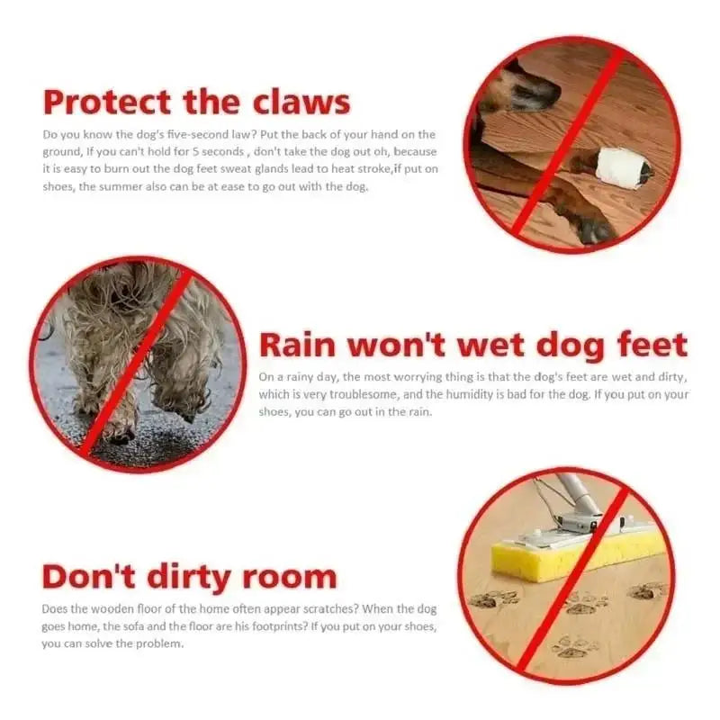 Waterproof Anti-Slip Dog Boots (Set of 4)