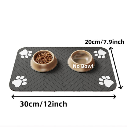 Absorbent Quick-Dry Pet Feeding Mat