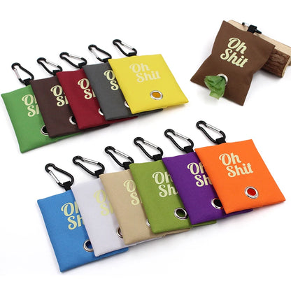 Canvas Poop Bag Dispenser Pouch