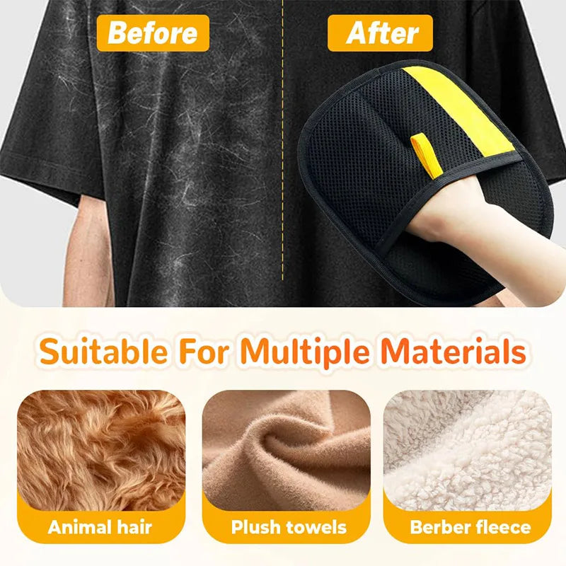 Double-Sided Pet Hair Cleaning Gloves