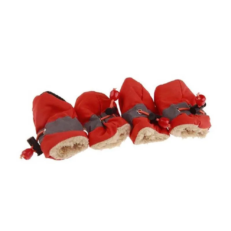 Soft-Sole Winter Puppy Booties (Set of 4)
