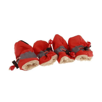 Soft-Sole Winter Puppy Booties (Set of 4)