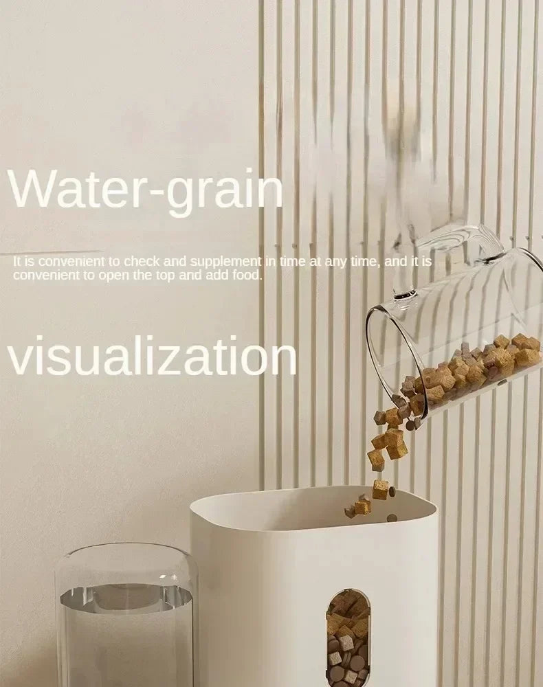 Large-Capacity Pet Feeder & Water Dispenser Set