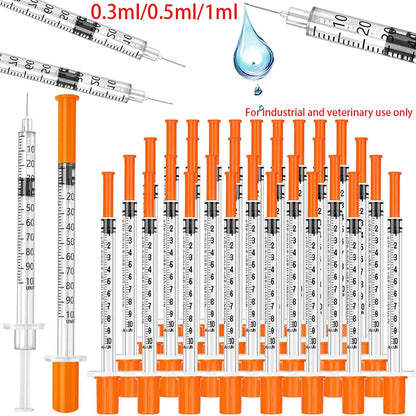 Disposable Veterinary Syringes 0.5–1ml (Multi-Pack)